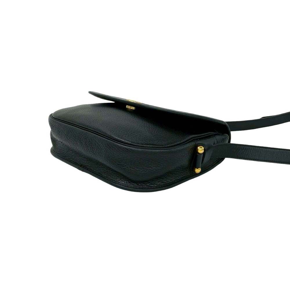 CHRISTIAN DIOR Vintage Black Leather Shoulder Bag - Picture 8 of 10